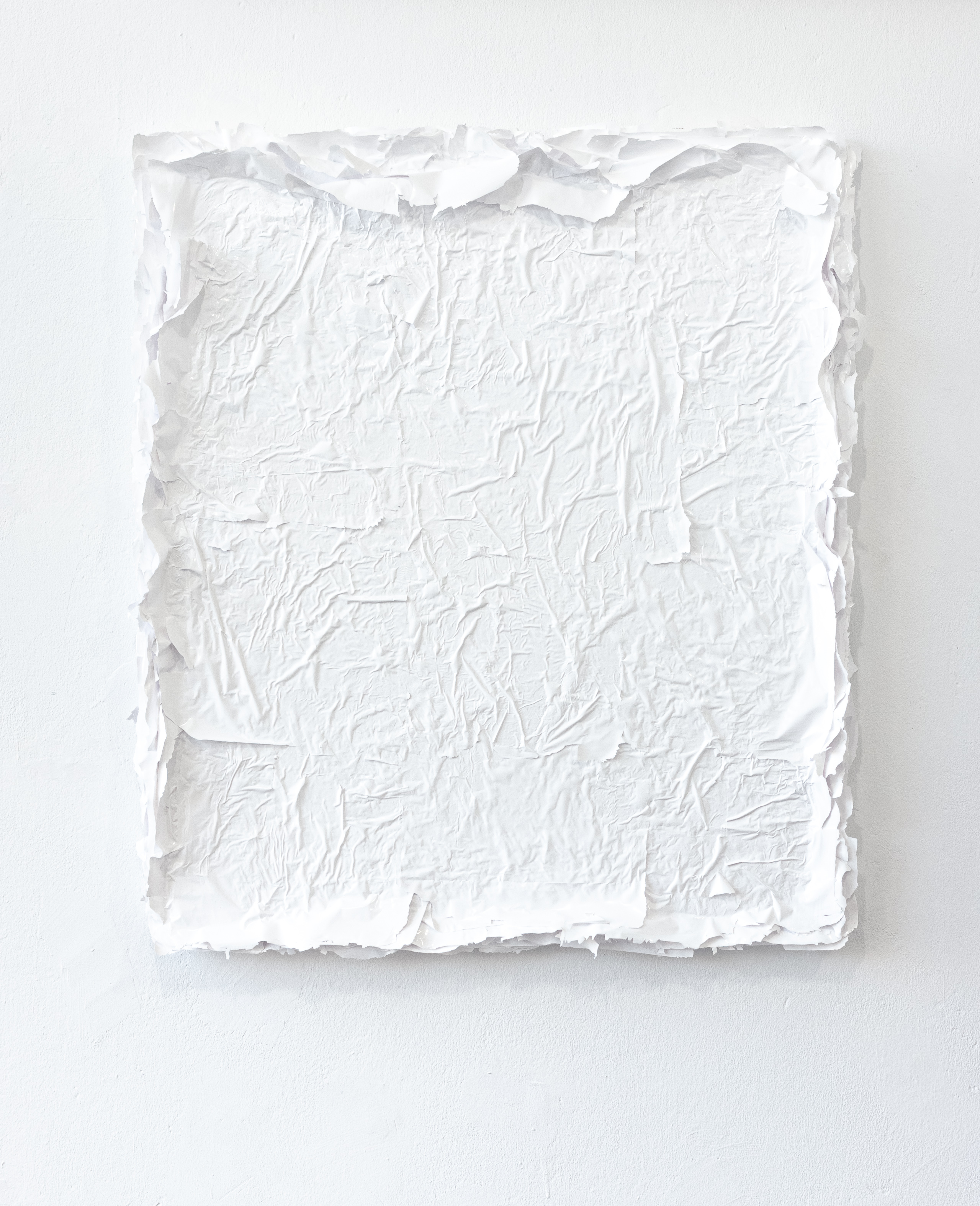 Biały, 2019, 75x65 cm, akryl na płótnie