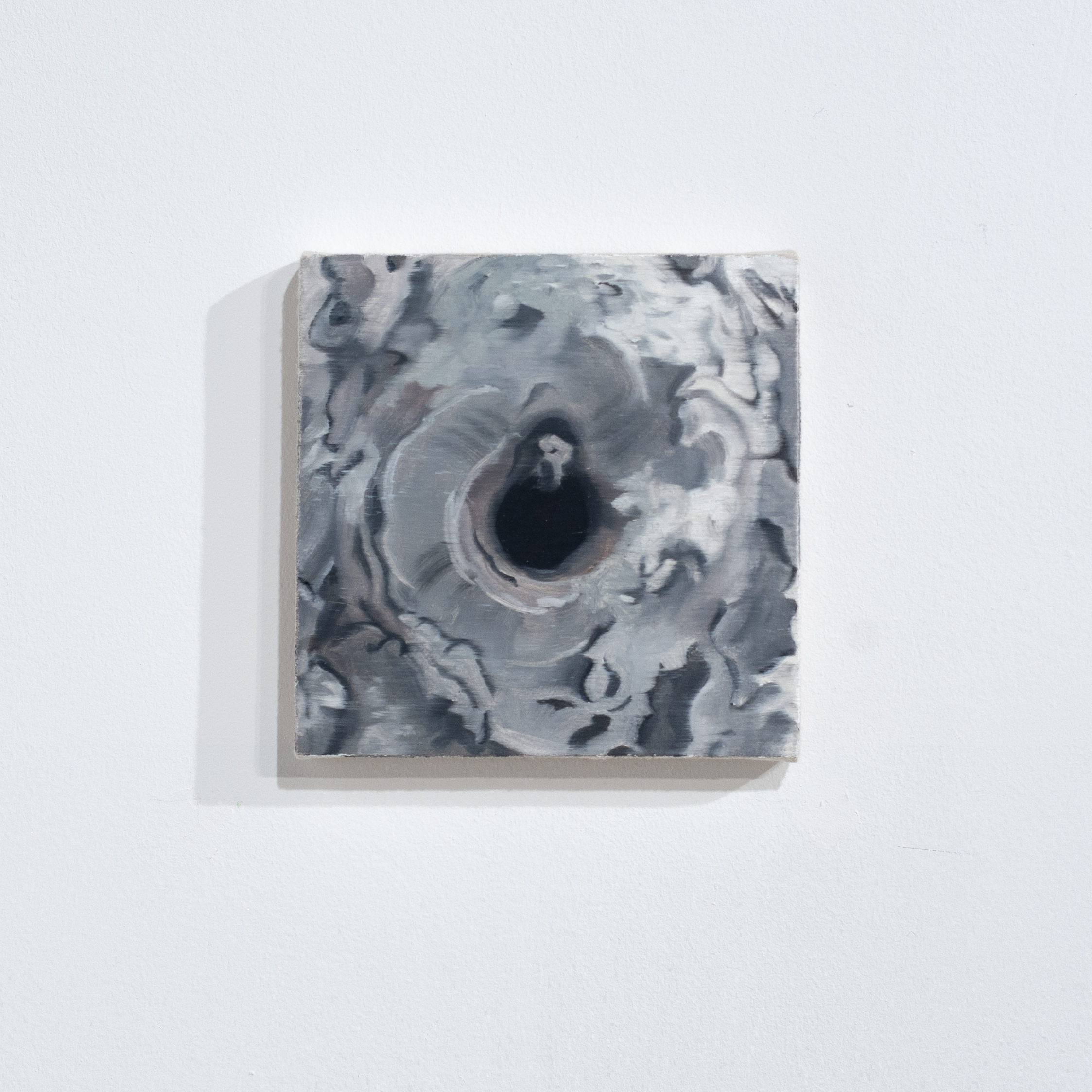 Dziupla 5, 18x18cm, olej na płótnie, 2020