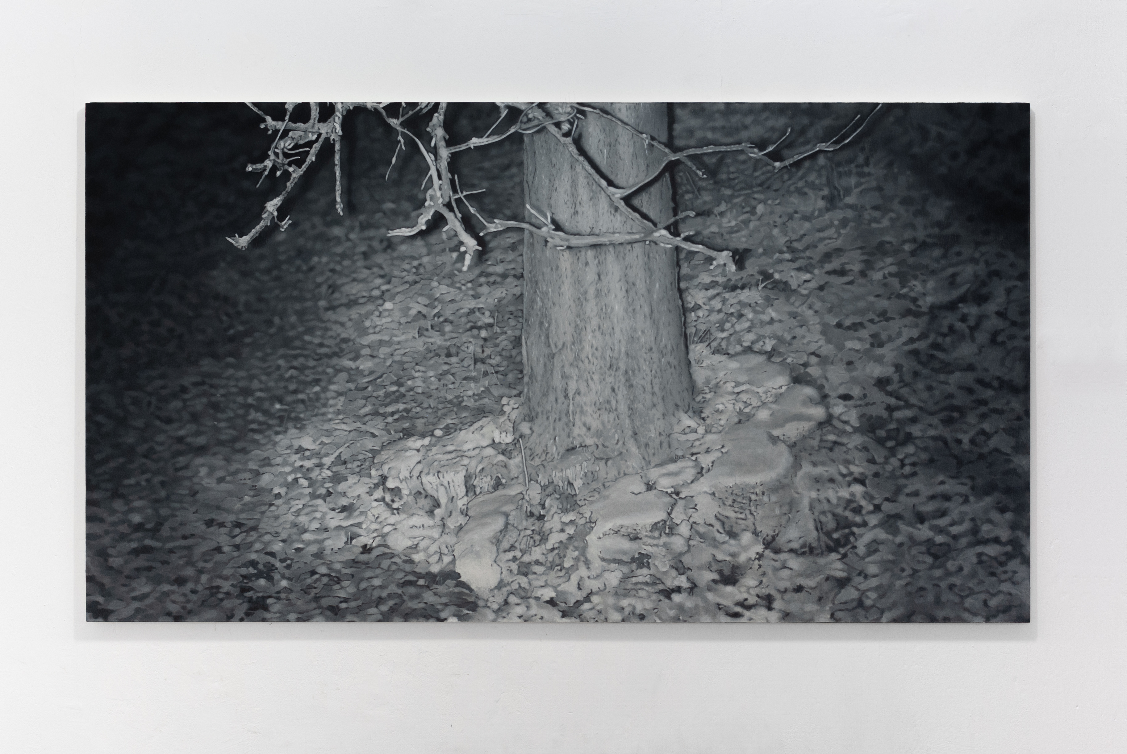 Pawlak M, Drzewo w drzewie, 110x200 cm, olej na płótnie, 2021